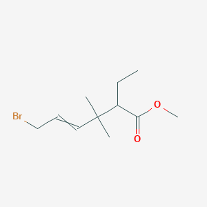 Methyl 6-bromo-2-ethyl-3,3-dimethylhex-4-enoate