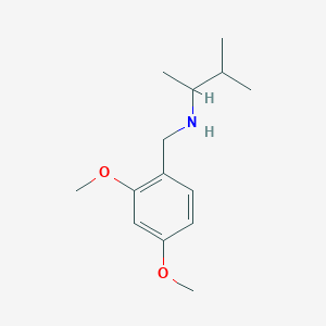 molecular formula C14H23NO2 B1461435 [(2,4-Dimethoxyphenyl)methyl](3-methylbutan-2-yl)amine CAS No. 1039970-24-5