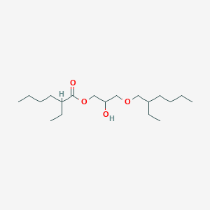 molecular formula C19H38O4 B14614360 3-[(2-Ethylhexyl)oxy]-2-hydroxypropyl 2-ethylhexanoate CAS No. 59068-09-6