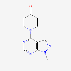 1-{1-methyl-1H-pyrazolo[3,4-d]pyrimidin-4-yl}piperidin-4-one