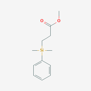 molecular formula C12H18O2Si B14614382 Methyl 3-[dimethyl(phenyl)silyl]propanoate CAS No. 59344-04-6