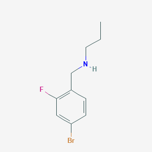 molecular formula C10H13BrFN B1461439 N-丙基-4-溴-2-氟苄胺 CAS No. 1094257-47-2
