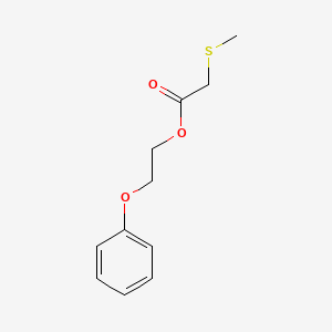 molecular formula C11H14O3S B14614434 2-Phenoxyethyl (methylsulfanyl)acetate CAS No. 60359-66-2