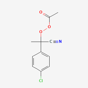 1-(4-Chlorophenyl)-1-cyanoethyl ethaneperoxoate