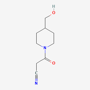 molecular formula C9H14N2O2 B1461444 3-(4-(Hydroxymethyl)piperidin-1-yl)-3-oxopropanenitrile CAS No. 1094397-51-9