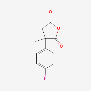 molecular formula C11H9FO3 B1461445 3-(4-Fluorophenyl)-3-methyloxolane-2,5-dione CAS No. 98054-67-2