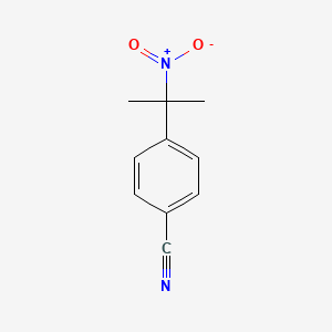 molecular formula C10H10N2O2 B14614452 Benzonitrile, 4-(1-methyl-1-nitroethyl)- CAS No. 58324-82-6