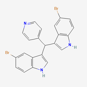 3,3'-[(Pyridin-4-yl)methylene]bis(5-bromo-1H-indole)