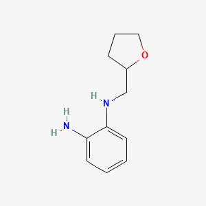 molecular formula C11H16N2O B1461449 2-N-(oxolan-2-ylmethyl)benzene-1,2-diamine CAS No. 1056930-40-5