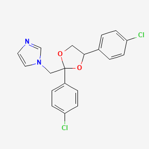 1-{[2,4-Bis(4-chlorophenyl)-1,3-dioxolan-2-yl]methyl}-1H-imidazole