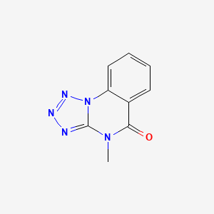 molecular formula C9H7N5O B14614515 4-Methyltetrazolo[1,5-a]quinazolin-5(4h)-one CAS No. 59342-33-5