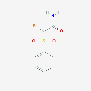 2-(Benzenesulfonyl)-2-bromoacetamide