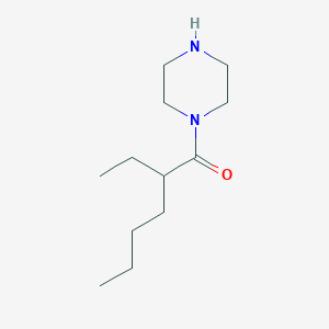molecular formula C12H24N2O B1461455 2-Ethyl-1-(piperazin-1-yl)hexan-1-one CAS No. 1038968-97-6