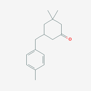 3,3-Dimethyl-5-[(4-methylphenyl)methyl]cyclohexan-1-one