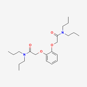 molecular formula C22H36N2O4 B14614559 Acetamide, 2,2'-[1,2-phenylenebis(oxy)]bis[N,N-dipropyl- CAS No. 58774-71-3