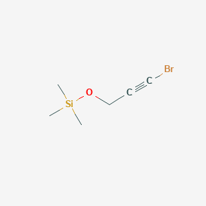 molecular formula C6H11BrOSi B14614565 [(3-Bromoprop-2-yn-1-yl)oxy](trimethyl)silane CAS No. 56958-33-9