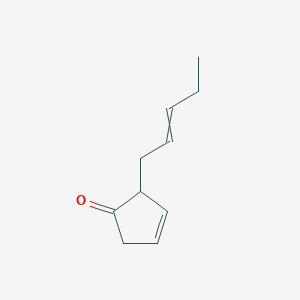 2-(Pent-2-EN-1-YL)cyclopent-3-EN-1-one