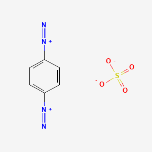 molecular formula C6H4N4O4S B14614576 Benzene-1,4-bis(diazonium) sulfate CAS No. 57532-34-0