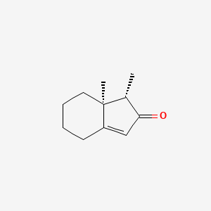 molecular formula C11H16O B14614596 (1S,7aS)-1,7a-Dimethyl-1,4,5,6,7,7a-hexahydro-2H-inden-2-one CAS No. 60415-98-7