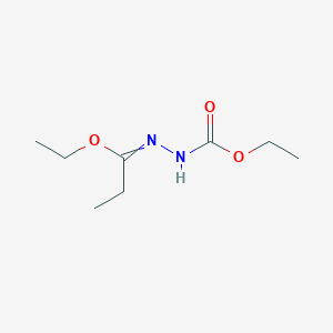 Hydrazinecarboxylic acid, (1-ethoxypropylidene)-, ethyl ester