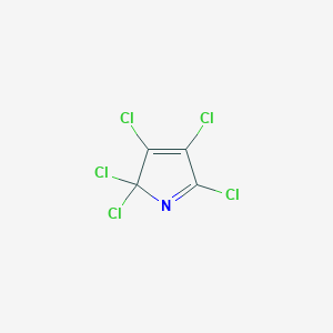 molecular formula C4Cl5N B14614616 2,2,3,4,5-Pentachloropyrrole CAS No. 57802-40-1