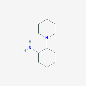 molecular formula C11H22N2 B1461464 2-(Piperidin-1-yl)cyclohexan-1-amine CAS No. 18468-90-1
