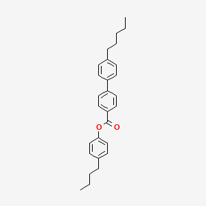 molecular formula C28H32O2 B14614641 4-Butylphenyl 4'-pentyl[1,1'-biphenyl]-4-carboxylate CAS No. 59748-22-0