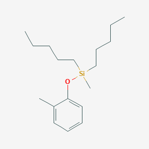 Methyl(2-methylphenoxy)dipentylsilane