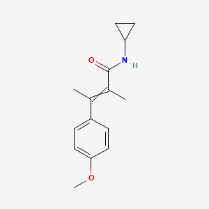 2-Butenamide, N-cyclopropyl-3-(4-methoxyphenyl)-2-methyl-, (E)-