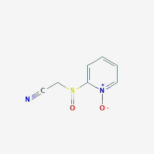 (1-Oxo-1lambda~5~-pyridine-2-sulfinyl)acetonitrile