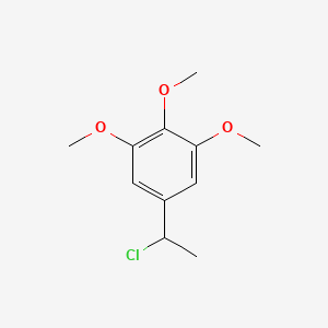 molecular formula C11H15ClO3 B1461469 5-(1-Chloroethyl)-1,2,3-trimethoxybenzene CAS No. 1094882-26-4