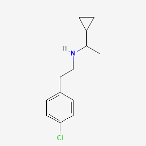 molecular formula C13H18ClN B1461470 [2-(4-Chlorophenyl)ethyl](1-cyclopropylethyl)amine CAS No. 1042591-77-4