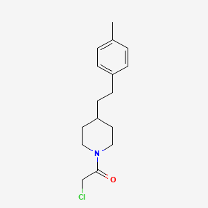 molecular formula C16H22ClNO B1461473 2-Chloro-1-{4-[2-(4-methylphenyl)ethyl]piperidin-1-yl}ethan-1-one CAS No. 1094661-03-6