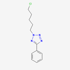 molecular formula C12H15ClN4 B1461474 2-(5-chloropentyl)-5-phenyl-2H-1,2,3,4-tetrazole CAS No. 1094667-82-9