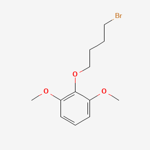 molecular formula C12H17BrO3 B1461475 2-(4-Bromobutoxy)-1,3-dimethoxybenzene CAS No. 188174-51-8
