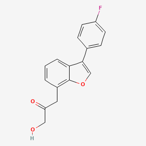 1-[3-(4-Fluorophenyl)-1-benzofuran-7-yl]-3-hydroxypropan-2-one