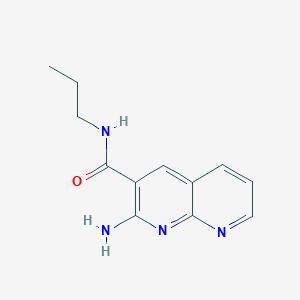 2-Amino-N-propyl-1,8-naphthyridine-3-carboxamide