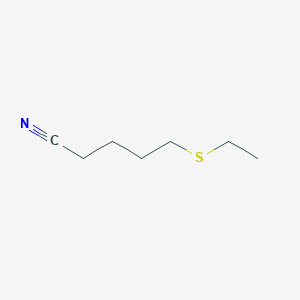 molecular formula C7H13NS B14614791 5-(Ethylsulfanyl)pentanenitrile CAS No. 58777-74-5