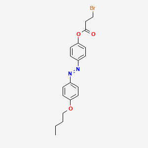 molecular formula C19H21BrN2O3 B14614793 4-[(E)-(4-Butoxyphenyl)diazenyl]phenyl 3-bromopropanoate CAS No. 58586-54-2