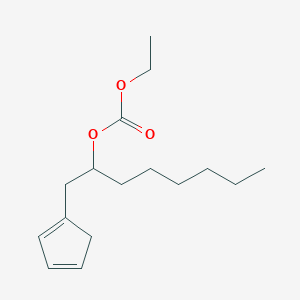 molecular formula C16H26O3 B14614794 1-(Cyclopenta-1,3-dien-1-yl)octan-2-yl ethyl carbonate CAS No. 58147-98-1