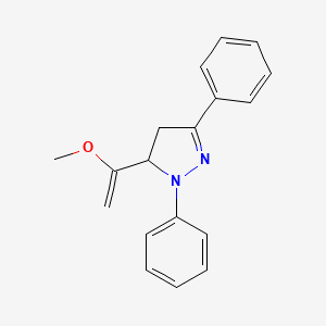 3-(1-Methoxyethenyl)-2,5-diphenyl-3,4-dihydropyrazole