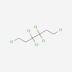 molecular formula C6H8Cl6 B14614801 1,3,3,4,4,6-Hexachlorohexane CAS No. 58468-00-1