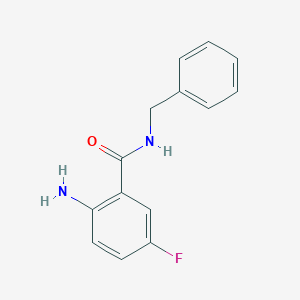 molecular formula C14H13FN2O B1461483 2-amino-N-benzyl-5-fluorobenzamide CAS No. 301527-71-9