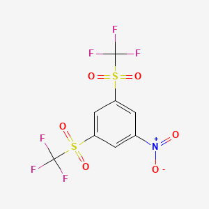 Benzene, 1-nitro-3,5-bis[(trifluoromethyl)sulfonyl]-