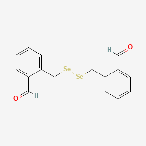 molecular formula C16H14O2Se2 B14614844 2,2'-[Diselane-1,2-diylbis(methylene)]dibenzaldehyde CAS No. 60633-89-8