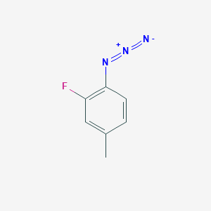 molecular formula C7H6FN3 B1461486 1-Azido-2-fluoro-4-methylbenzene CAS No. 864866-32-0