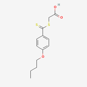 molecular formula C13H16O3S2 B14614865 [(4-Butoxybenzene-1-carbothioyl)sulfanyl]acetic acid CAS No. 60246-54-0