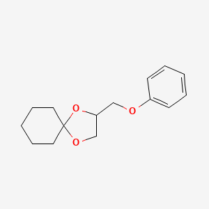 molecular formula C15H20O3 B14614874 2-(Phenoxymethyl)-1,4-dioxaspiro[4.5]decane CAS No. 59348-06-0