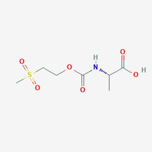 N-{[2-(Methanesulfonyl)ethoxy]carbonyl}-L-alanine