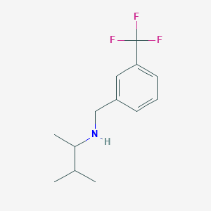 molecular formula C13H18F3N B1461490 (3-Methylbutan-2-yl)({[3-(trifluoromethyl)phenyl]methyl})amine CAS No. 1019617-93-6